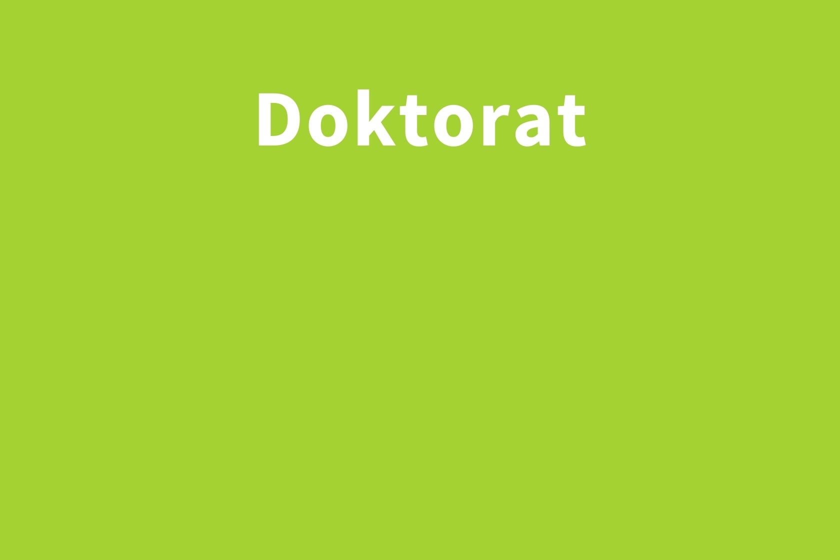 doktorat
