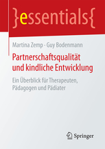 Cover "Partnerschaftsqualität und kindliche Entwicklung"