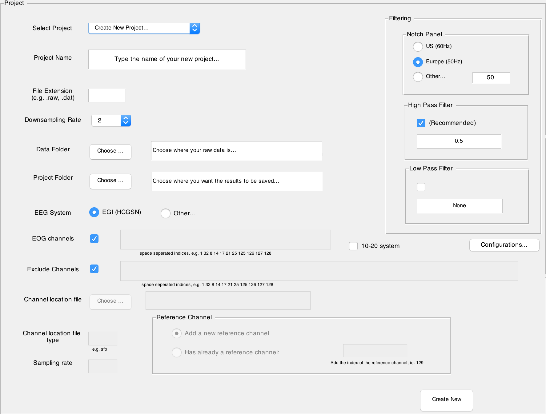 Project panel