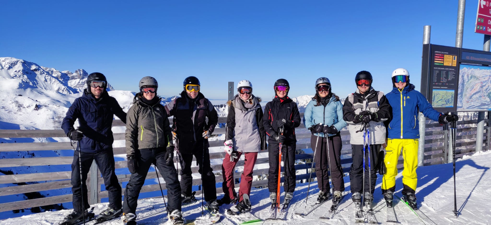 Das Team der Angewandten Sozial- und Gesundheitspsychologie in den Flumserbergen